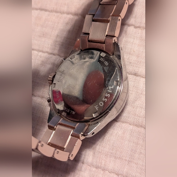 Fossil Decker Rose Gold BOYFRIEND Ladies Quartz Watch ES2915 - Picture 3 of 6